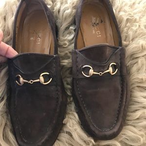 Authentic Gucci suede loafers